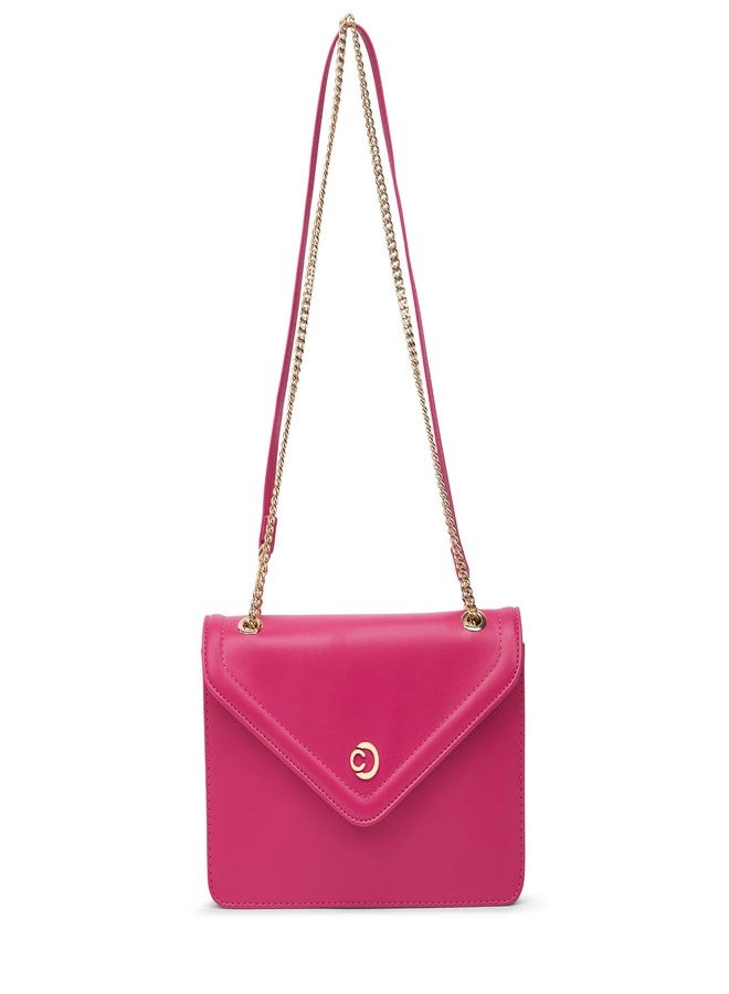 كابريس حقيبة كتف متوسطة الحجم من كابريس روري للنساء، مزودة بحزام قابل للتعديل وإغلاق مغناطيسي لراحة الارتداء | حقيبة يد متعددة الاستخدامات للاستخدام اليومي والسفر والمناسبات الخاصة (لون فوشيا وردي) - Image 1